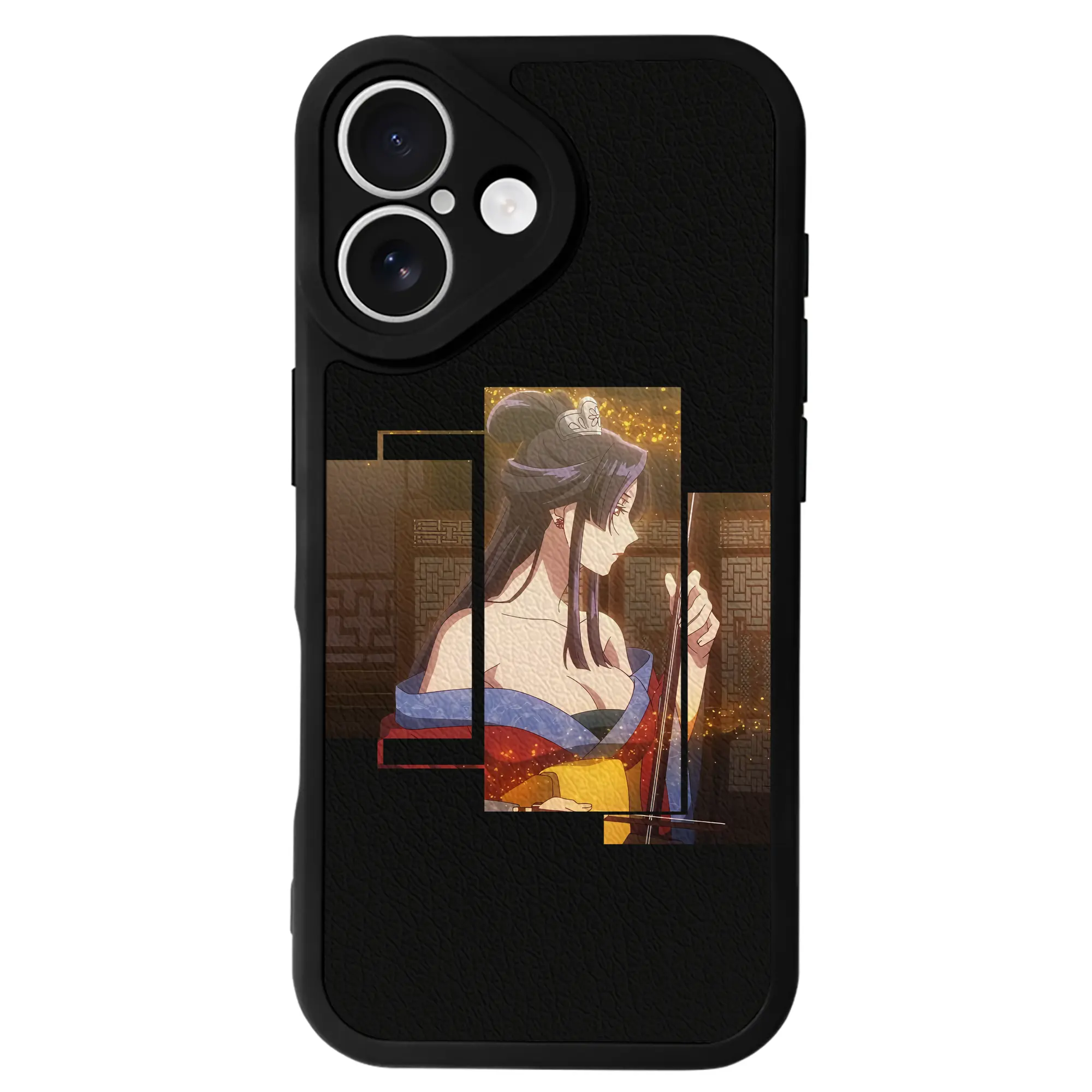 薬屋のひとりごと グッズ,女華 - IPhone 16シリーズ対応 ・ シリコンスマホケース ・ レザー調 ・ 高精度フィット ・ 耐衝撃 ・ ワイヤレス充電対応 ・ 精密カット